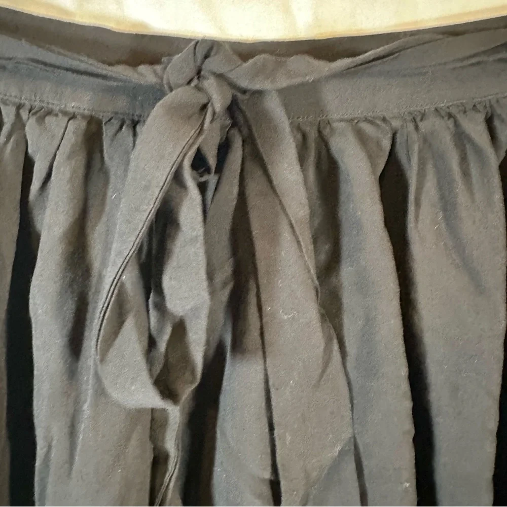 ModCloth black bow waist A-line swing midi skirt women’s small - Picture 4 of 10